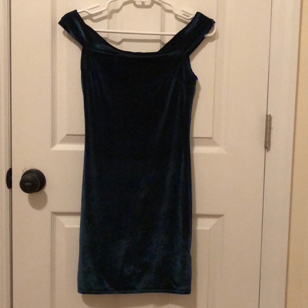 Velvet Off-the-Shoulder Urban Outfitters Dress